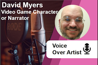 record a game narration or voice a game character