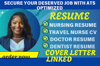 write ats nursing resume doctor rn travel nurse nurse aide dentist CV