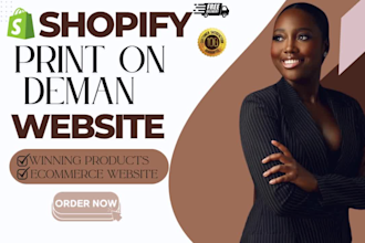build a high converting shopify print on demand website shopify store design pod