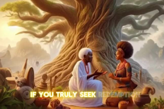 create a captivating ai video art for african folktales and history