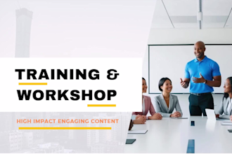 create professional training and workshop courses