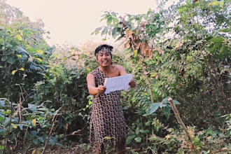 create a unique birthday message video with a jungle theme