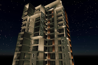 do exterior facade lighting design by using dialux evo