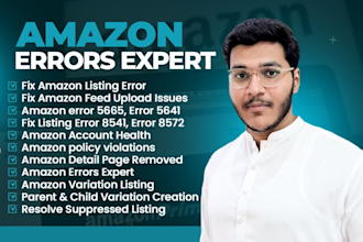be your amazon listing error expert resolve policy violations and buy box issues