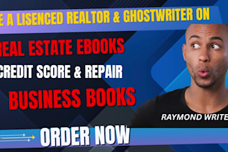 ghostwrite amazon kdp business finance book, real estate, online course content