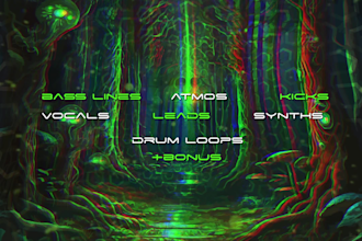 psychedelic art, and flyers for psytrance party