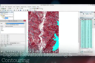 create gis maps like topographic and vector, and also asset database management