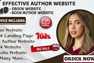 design an effective author website, ebook website, and book author website