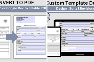 create interactive pdf, typeform, jotform, questionnaire, fillable pdf form