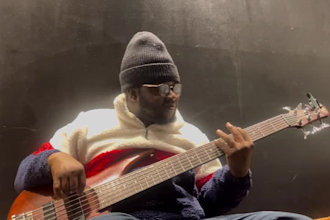 be your pro level session bass player