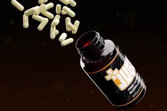 do realistic 3d supplement modelling, cgi bottle design, 3d supplement rendering