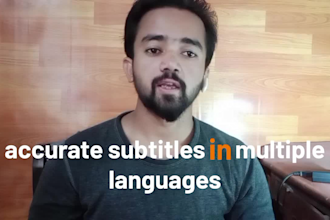 professionally translate and add subtitles to your videos in any languag