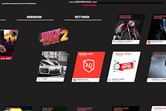 create game graphic UI, menus, and buttons