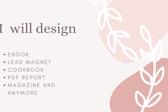 do a professional lead magnet, ebook, worksheet in canva