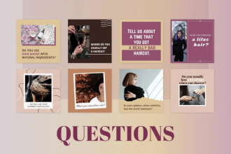 do 300 hairstylist unique social media posts with captions