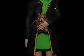 rig avatar, 3d character or anime model for vrchat or vtuber