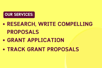do grant research grant proposal writing non profit grant, rfp, rfq and bid