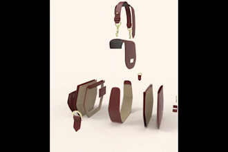 do 3d backpack 3d nft bag design 3d bag animation 3d handbag 3d fashion bag
