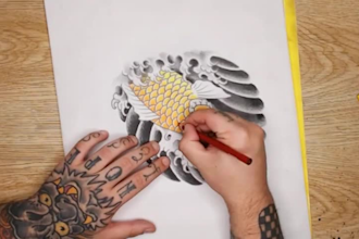 create custom tattoo design, tattoo design, old school tattoo, japanese tattoo