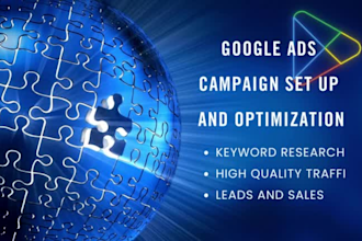 setup and manage google ads adwords PPC  campaigns
