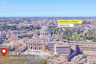 make drone view footage or video from google earth studio