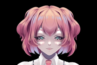 design and rig pro live2d vtuber model for vtuber studio  custom pngtuber avatar