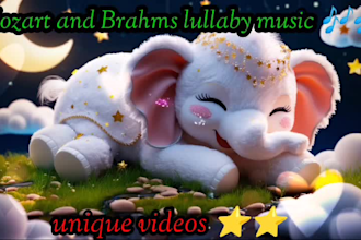 create lullaby or baby sound videos for your channel