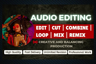 combine, loop, edit, cut, mix your music audio songs
