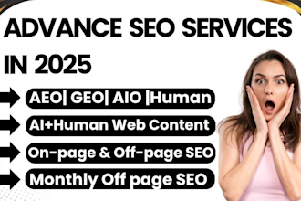 do monthly on page and off page SEO aeo GEO with website content optimization