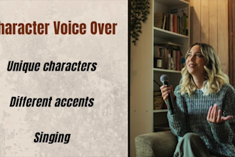 record your voice over character
