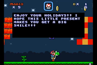 create custom animated messages with super mario style