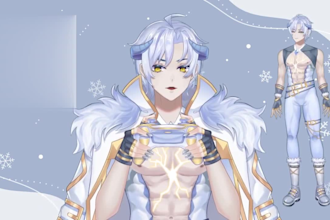 create nd rig custom live2d, vtuber, vtubermodel  vtuber background for ur debut