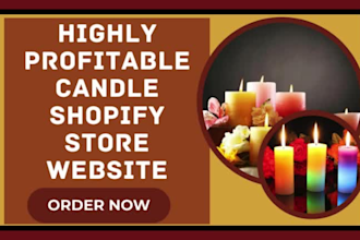 design candle perfume handicraft soap bath bomb handmade shopify store website