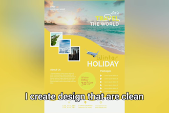 design professional flyer brochure creative corporate level