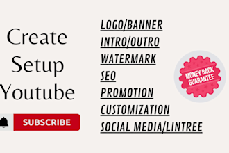create and setup youtube channel