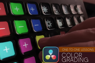 teach you how to color grading with davinci resolve with a tailored course