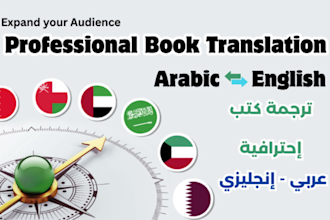 translate books to arabic or english, ebook translation, manga translation