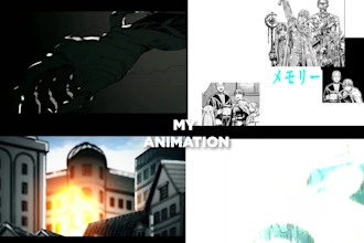 create epic manga manhwa animation trailer, mmv edit for you