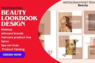 design makeup,skincare brand,haircare product line,salon,spa services,lookbook