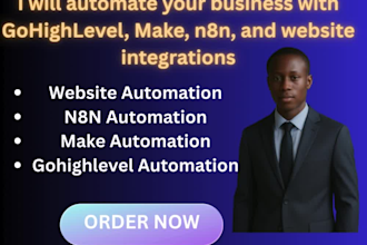 automate your business with gohighlevel, make, n8n, and website integrations