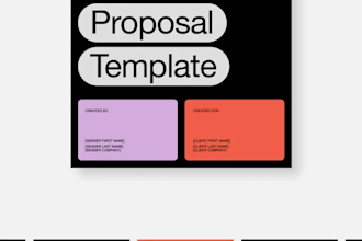 design brand identity, proposals, company profile in PDF, word, canva template