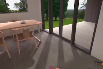 create real estate architectural walkthrough for meta quest