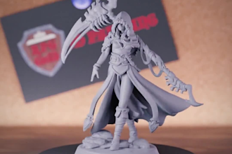 sculpt 3d ttrpg miniature,wargame miniature,3d statue,dnd,3d monster 3d printing
