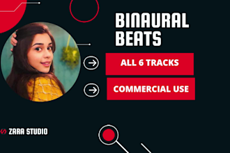provide custom binaural beats for commercial use