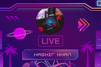 creat thumbnail for live streamers intro