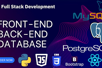 do python, django, react js websites as a full stack developer