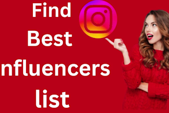 find best youtube , instagram and other social media influencer list