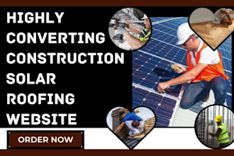 design construction solar contractor handyman roofing flooring plumbing website