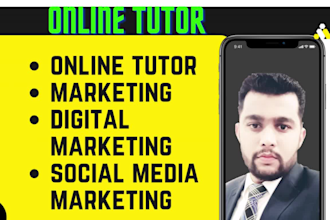 teach you marketing digital marketing social media marketing tutor
