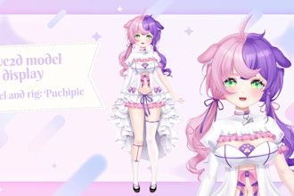 sell you a premade full body rig vtuber model